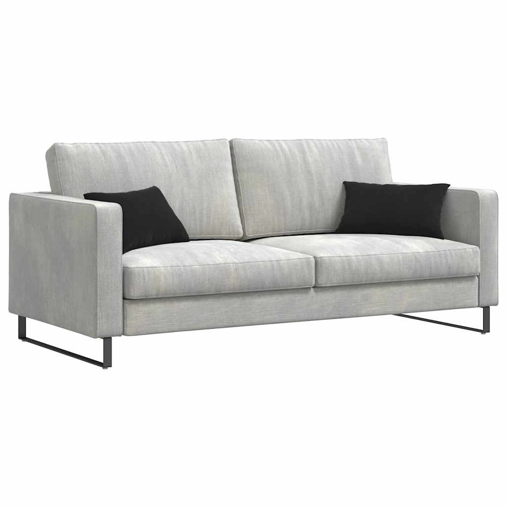 VidaXL coussins de canapé 2 pièces noir 50 x 30 cm tissu corde