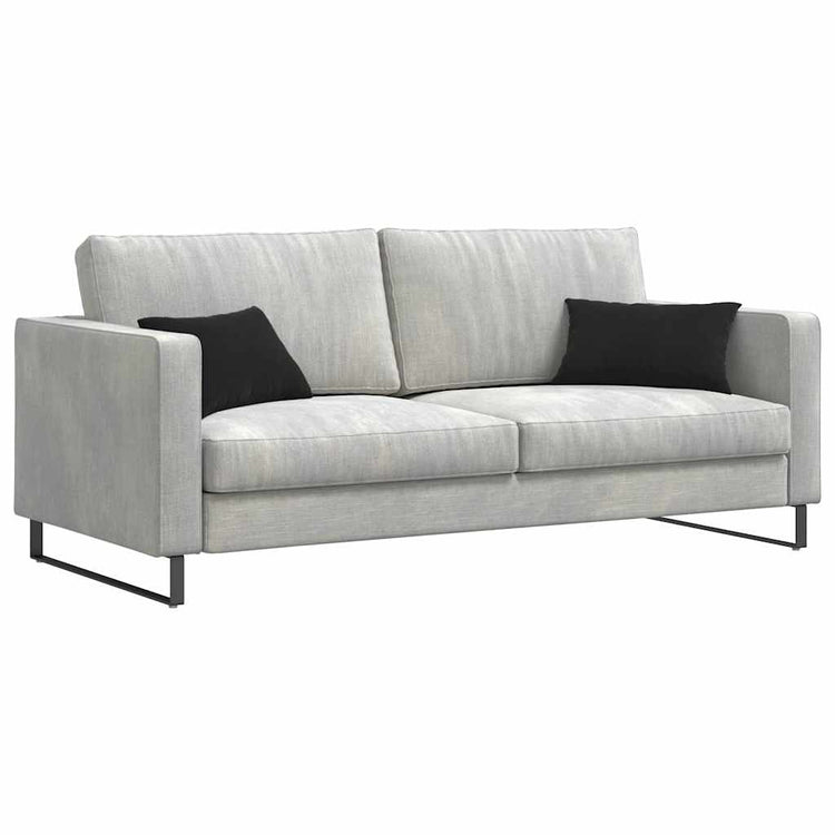 VidaXL coussins de canapé 2 pièces noir 50 x 30 cm tissu corde