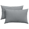 VidaXL coussins de canapé 2 pcs tissu gris clair 60 x 40 cm