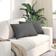 VidaXL coussins de canapé 2 pcs tissu gris foncé 60 x 40 cm
