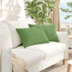 VidaXL coussins de canapé 2 pièces tissu corde vert clair 60 x 40 cm