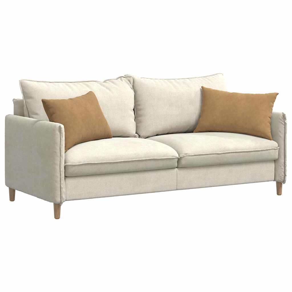 VidaXL coussins de canapé 2 pièces marron 60 x 40 cm tissu corde