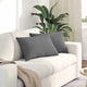 VidaXL coussins de canapé 2 pièces tissu gris foncé 60 x 40 cm