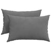 VidaXL coussins de canapé 2 pièces tissu gris foncé 60 x 40 cm