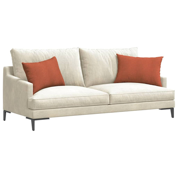 VidaXL coussins de canapé 2 pièces rouge-orange 60 x 40 cm tissu corde