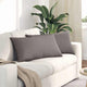 VidaXL coussins de canapé 2 pcs tissu taupe 80 x 40 cm