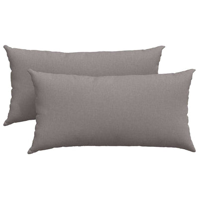 VidaXL coussins de canapé 2 pcs tissu taupe 80 x 40 cm