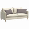 VidaXL coussins de canapé 2 pcs tissu taupe 80 x 40 cm