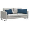 VidaXL coussins de canapé 2 pcs bleu 80 x 40 cm tissu