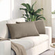 VidaXL coussins de canapé 2 pièces tissu taupe 80 x 40 cm