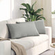 VidaXL coussins de canapé 2 pièces tissu gris clair 80 x 40 cm