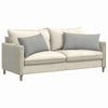 VidaXL coussins de canapé 2 pièces tissu gris clair 80 x 40 cm
