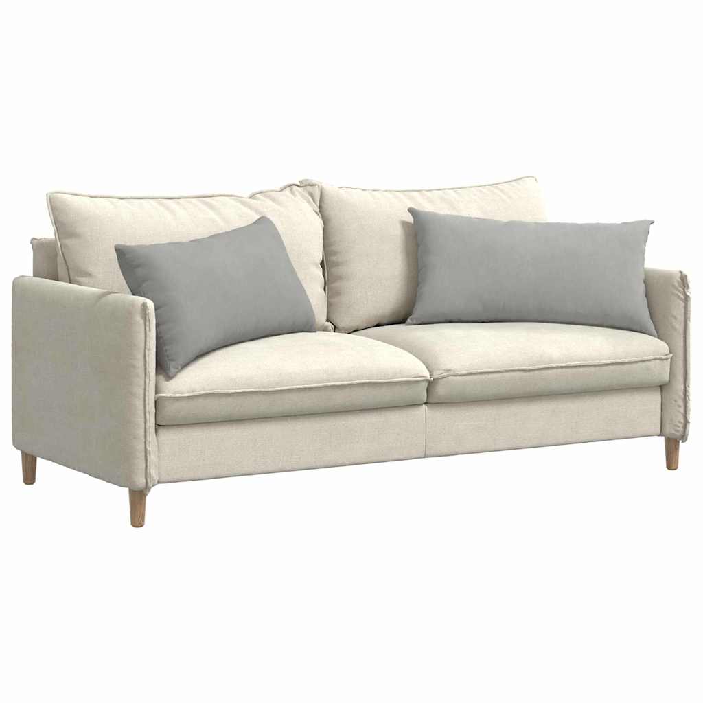 VidaXL coussins de canapé 2 pièces tissu gris clair 80 x 40 cm