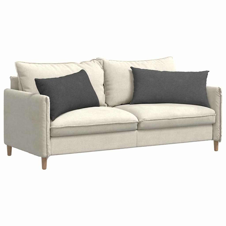 VidaXL coussins de canapé 2 pièces tissu corde gris foncé 80 x 40 cm