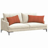 VidaXL coussins de canapé 2 pièces rouge-orange 80 x 40 cm tissu corde