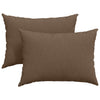 VidaXL coussins de canapé 2 pcs marron 70 x 50 cm tissu