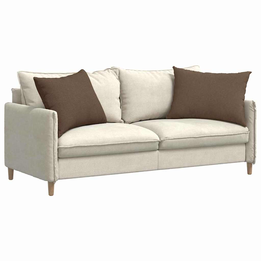 VidaXL coussins de canapé 2 pcs marron 70 x 50 cm tissu