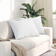 VidaXL coussins de canapé 2 pcs blanc 70 x 50 cm tissu