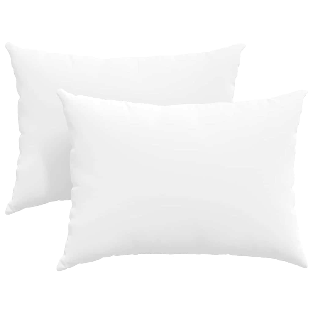 VidaXL coussins de canapé 2 pcs blanc 70 x 50 cm tissu