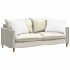 VidaXL coussins de canapé 2 pcs blanc 70 x 50 cm tissu