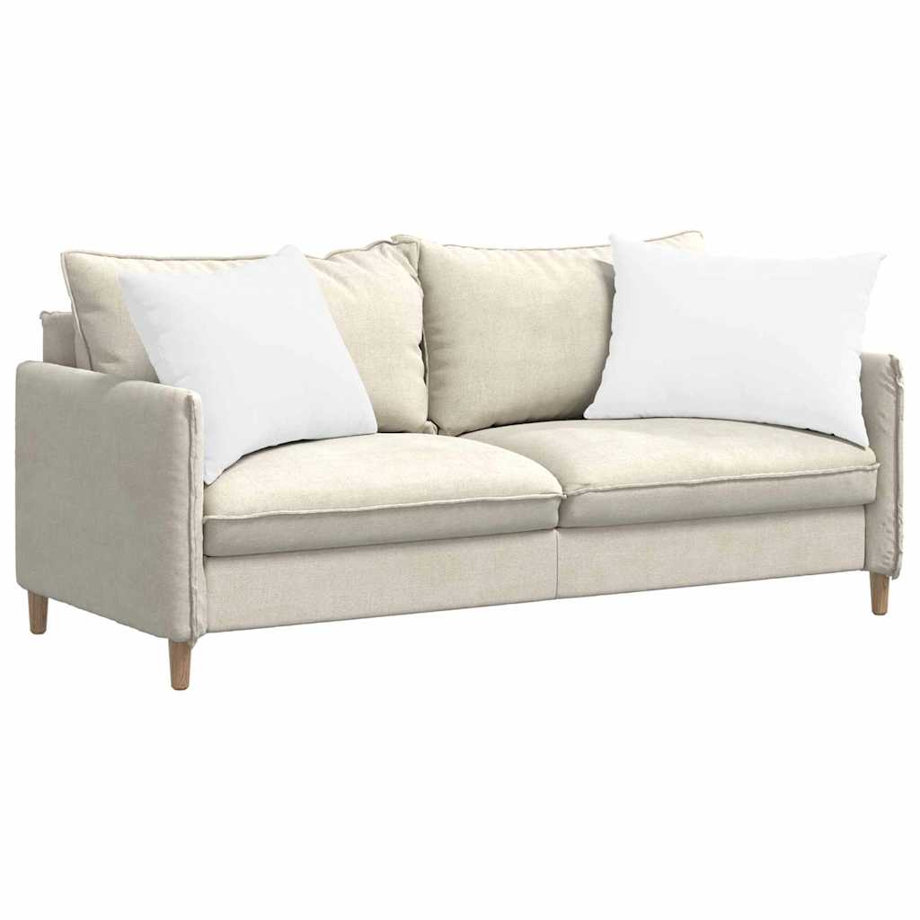 VidaXL coussins de canapé 2 pcs blanc 70 x 50 cm tissu
