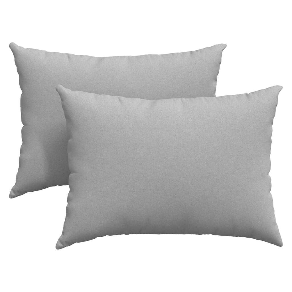 VidaXL coussins de canapé 2 pcs gris nuage 70 x 50 cm tissu