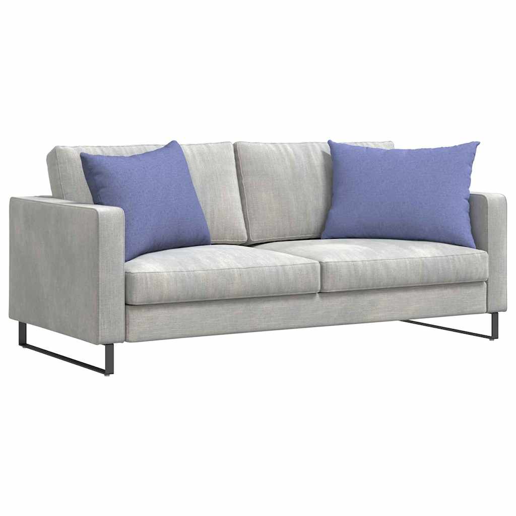 VidaXL coussins de canapé 2 pcs jean bleu 70 x 50 cm tissu