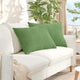 VidaXL coussins de canapé 2 pièces tissu corde vert clair 70 x 50 cm