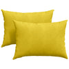 VidaXL coussins de canapé 2 pièces jaune 70 x 50 cm tissu corde