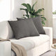 VidaXL coussins de canapé 2 pièces gris clair 70 x 50 cm tissu corde
