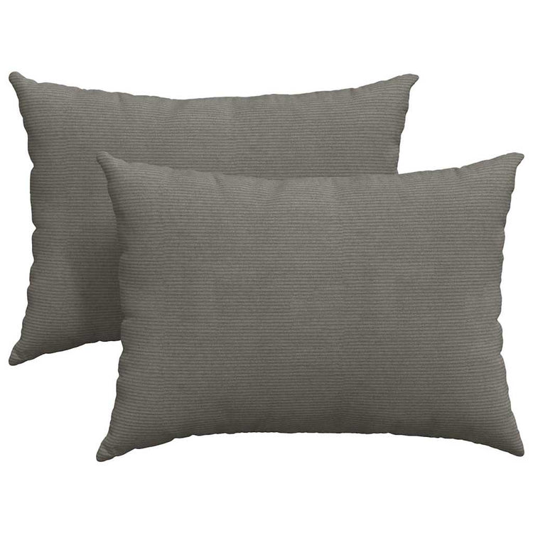 VidaXL coussins de canapé 2 pièces gris clair 70 x 50 cm tissu corde