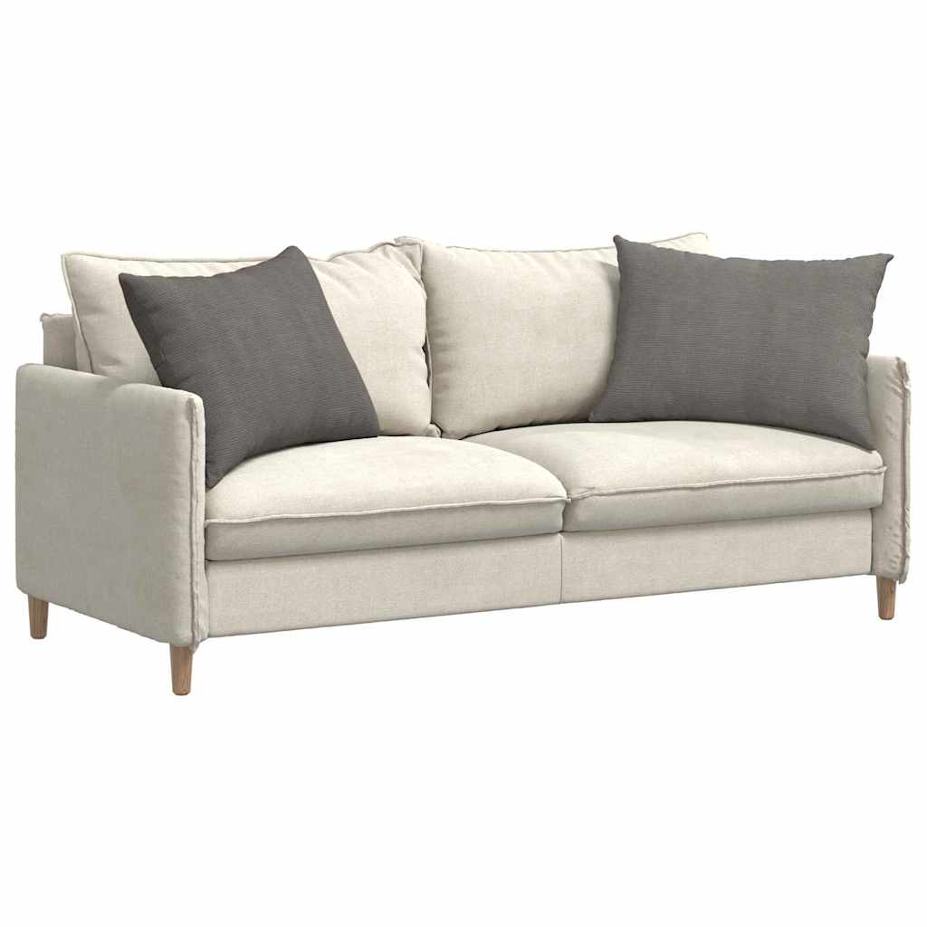 VidaXL coussins de canapé 2 pièces gris clair 70 x 50 cm tissu corde