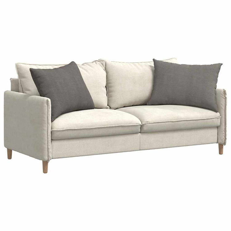 VidaXL coussins de canapé 2 pièces gris clair 70 x 50 cm tissu corde