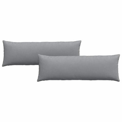 VidaXL coussins de canapé 2 pcs tissu gris clair 120 x 40 cm