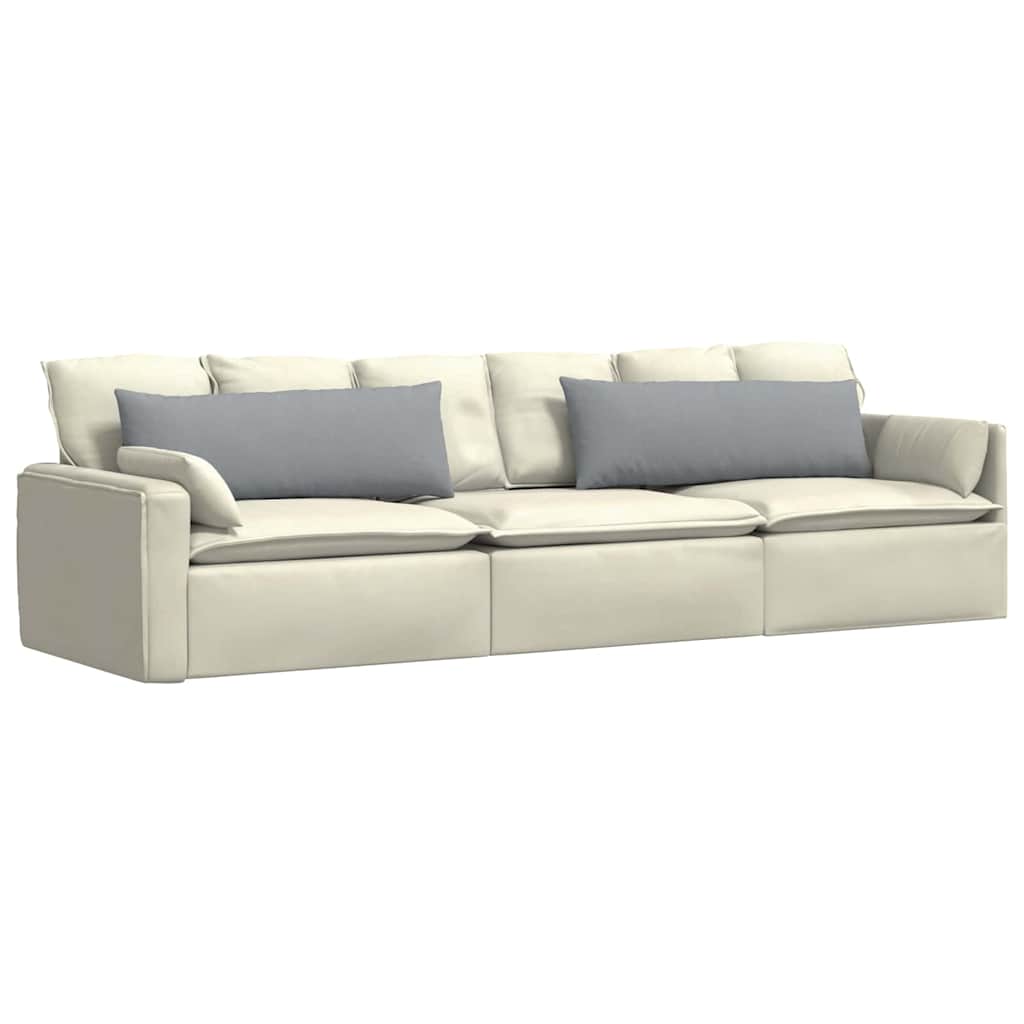 VidaXL coussins de canapé 2 pcs tissu gris clair 120 x 40 cm