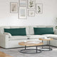 VidaXL coussins de canapé 2 pcs tissu vert foncé 120 x 40 cm
