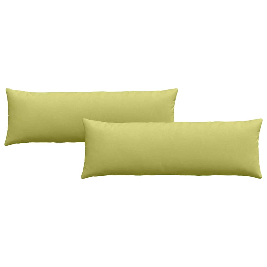 VidaXL coussins de canapé 2 pcs tissu vert clair 120 x 40 cm