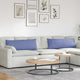 VidaXL coussins de canapé 2 pcs jean bleu 120 x 40 cm tissu
