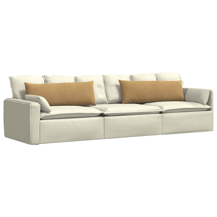 VidaXL coussins de canapé 2 pièces marron 120 x 40 cm tissu corde