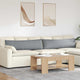 VidaXL coussins de canapé 2 pcs tissu gris clair 145 x 40 cm