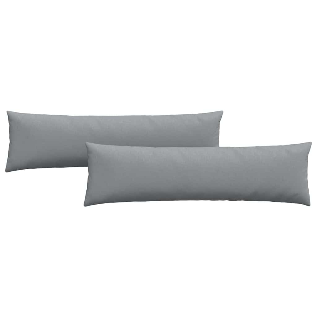 VidaXL coussins de canapé 2 pcs tissu gris clair 145 x 40 cm