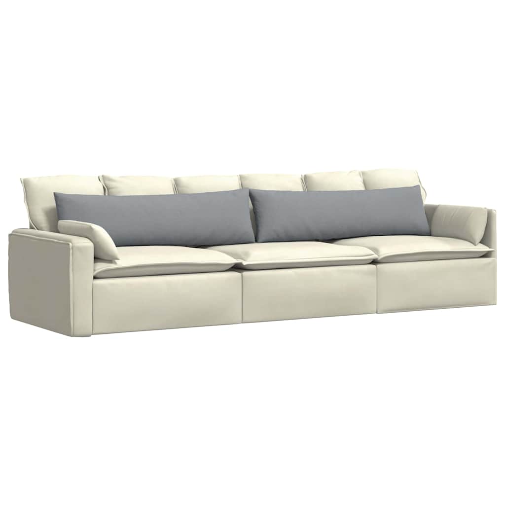 VidaXL coussins de canapé 2 pcs tissu gris clair 145 x 40 cm