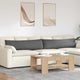 VidaXL coussins de canapé 2 pcs tissu gris foncé 145 x 40 cm