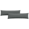 VidaXL coussins de canapé 2 pcs tissu gris foncé 145 x 40 cm