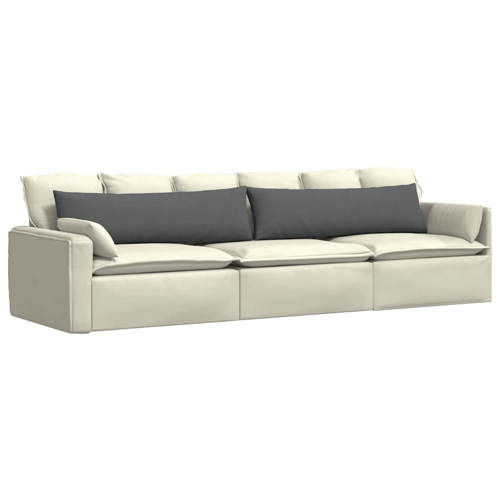 VidaXL coussins de canapé 2 pcs tissu gris foncé 145 x 40 cm