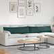 VidaXL coussins de canapé 2 pcs tissu vert foncé 145 x 40 cm