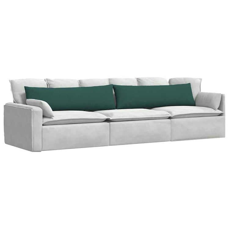 VidaXL coussins de canapé 2 pcs tissu vert foncé 145 x 40 cm