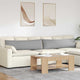 VidaXL coussins de canapé 2 pcs gris nuage 145 x 40 cm tissu