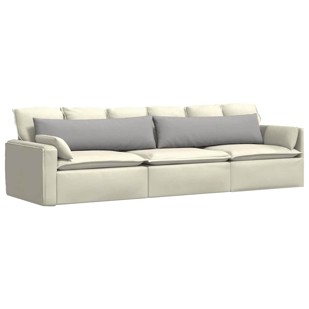 VidaXL coussins de canapé 2 pcs gris nuage 145 x 40 cm tissu