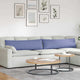VidaXL coussins de canapé 2 pcs jean bleu 145 x 40 cm tissu